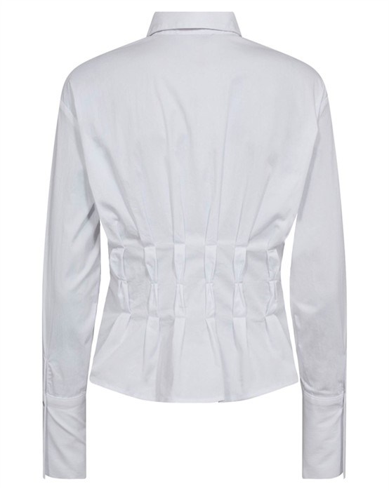 Poppy CC Pleat Waist Skjorte - White